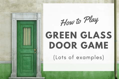 the green glass door riddle